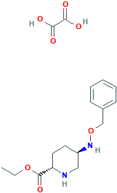 (2S,5R)-Methyl-5-[(benzyloxy)amino]piperidine-2-carboxylate ethanedioate