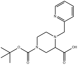 4-(tert-butoxycarbonyl)-1-(pyridin-2-ylmethyl)piperazine-2-carboxylic acid