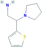 1-Pyrrolidineethanamine, β-2-thienyl-