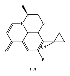 (S)-10-(1-aminocyclopropyl)-9-fluoro-3-methyl-2H-[1,4]oxazino[2,3,4-ij]quinolin-7(3H)-one hydrochloride