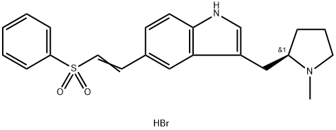 (R)-5-(2-phenylsulphonylethenyl)-3-(N-methylpyrrolidine-2-yl-methyl)-1H-indole hydrobromide