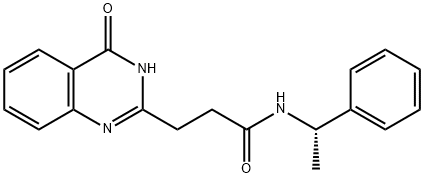 3,4-Dihydro-4-oxo-3,4-Dihydro-4-oxo-N-[(1S)-1-phenylethyl]-2-quinazolinepropanamide