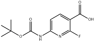 3-Pyridinecarboxylic acid, 6-[[(1,1-dimethylethoxy)carbonyl]amino]-2-fluoro-