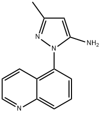 3-methyl-1-(5-quinolinyl)-1H-pyrazol-5-mine