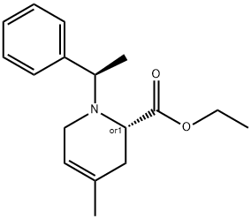 R-[(S)-Phenethyl]-6-ethoxycarbonyl-4-methyl-3,4-didehydro piperidine