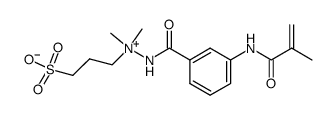 Hydrazinium,1,1-dimethyl-2-[3-[(2-methyl-1-oxo-2-propen-1-yl)amino]benzoyl]-1-(3-sulfopropyl)-,inner salt