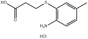 3-[(2-amino-5-methylphenyl)sulfanyl]propanoic acid hydrochloride