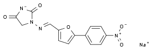 2,4-imidazolidinedione, 1-[[(1E)-[5-(4-nitrophenyl)-2-furanyl]methylene]amino]-, sodium salt