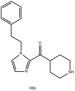 Methanone, [1-(2-phenylethyl)-1H-imidazol-2-yl]-4-piperidinyl-, hydrobromide (1:2)