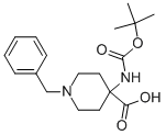 1-benzyl-4-[(2-methylpropan-2-yl)oxycarbonylamino]piperidine-4-carboxylic acid