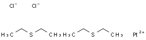 反式双(二乙基硫)二氯化铂(II)