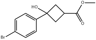 Cyclobutanecarboxylic acid, 3-(4-bromophenyl)-3-hydroxy-, methyl ester