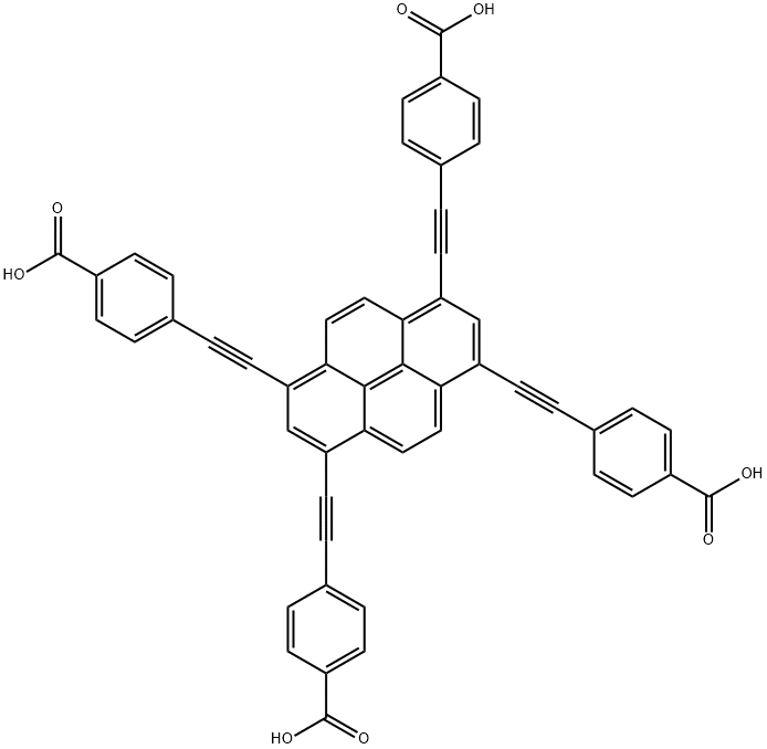 Benzoic acid, 4,4',4'',4'''-(1,3,6,8-pyrenetetrayltetra-2,1-ethynediyl)tetrakis-
