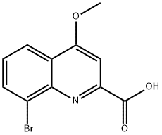 2-Quinolinecarboxylic acid, 8-bromo-4-methoxy-