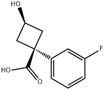 cis-1-(3-Fluorophenyl)-3-hydroxycyclobutanecarboxylic acid
