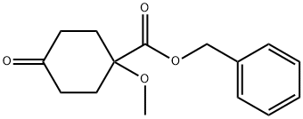 Cyclohexanecarboxylic acid, 1-methoxy-4-oxo-, phenylmethyl ester
