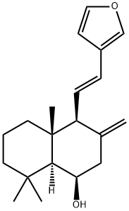1-Naphthalenol, 4-[(1E)-2-(3-furanyl)ethenyl]decahydro-4a,8,8-trimethyl-3-methylene-, (1R,4S,4aR,8aS)-
