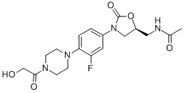 (S)-N-((3-(3-Fluoro-4-(4-(2-hydroxyacetyl)piperazin-1-yl)phenyl)-2-oxooxazolidin-5-yl)methyl)acetamide