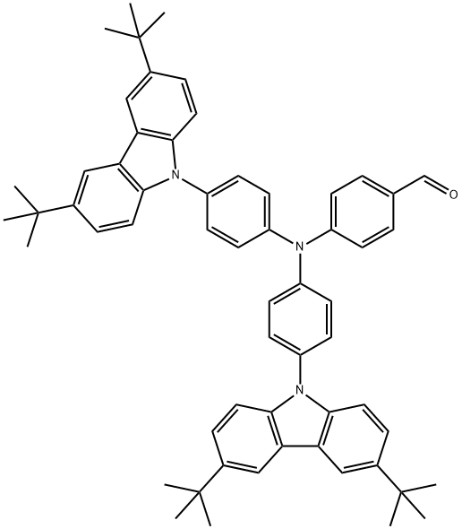 4-{N,N-双[4-(3,6-二叔丁基咔唑-9-基)苯基]氨基}苯甲醛