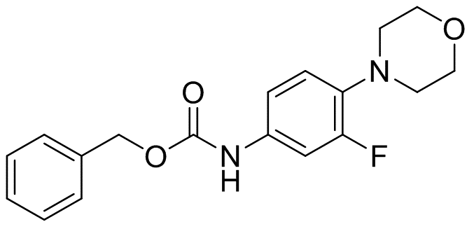 N-[3-fluoro-4-(4-morpholinyl)phenyl]carbamic acid (phenylmethyl) ester