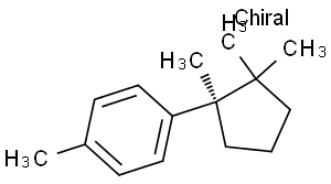 Toluene, p-(1,2,2-trimethylcyclopentyl)-, (R)-(+)-