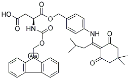 N-[芴甲氧羰基]-L-天冬氨酸 1-[[4-[[1-(4,4-二甲基-2,6-二氧代环己基亚基)-3-甲基丁基]氨基]苯基]甲基]酯
