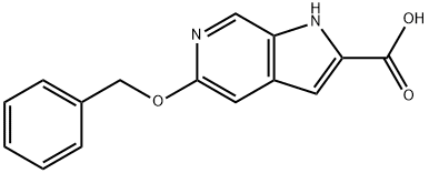 1H-Pyrrolo[2,3-c]pyridine-2-carboxylic acid, 5-(phenylmethoxy)-