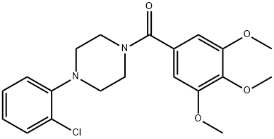1-(2-chlorophenyl)-4-(3,4,5-trimethoxybenzoyl)piperazine