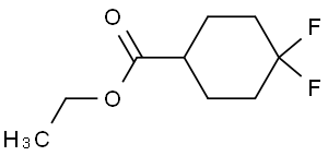 Cyclohexanecarboxylic acid, 4,4-difluoro-, ethyl ester (9CI)
