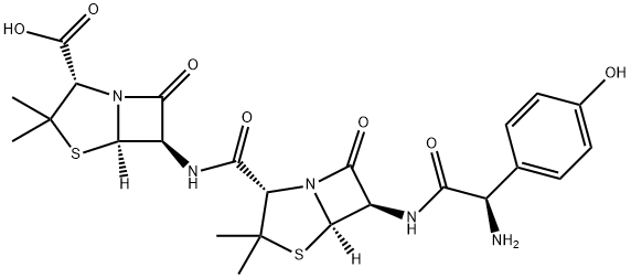 (2S,5R,6R)-6-[[[(2S,5R,6R)-6-[[(2R)-2-Amino-2-(4-hydroxyphenyl)acetyl]amino]-3,3-dimethyl-7-oxo-4-thia-1-azabicyclo[3.2.0]hept-2-yl]carbonyl]amino]-3,3-dimethyl-7-oxo-4-thia-1-azabicyclo[3.2.0]heptane-2-carboxylic acid