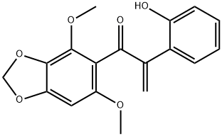 2-Propen-1-one, 1-(4,6-dimethoxy-1,3-benzodioxol-5-yl)-2-(2-hydroxyphenyl)-