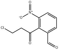 2-(3-Chloropropanoyl)-3-nitrobenzaldehyde