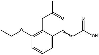3-Ethoxy-2-(2-oxopropyl)cinnamic acid