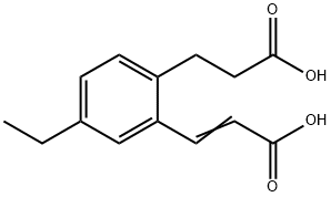 2-(2-Carboxyethyl)-5-ethylcinnamic acid