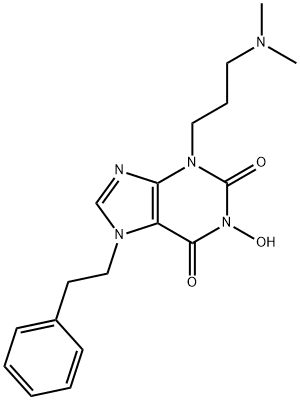 1H-Purine-2,6-dione, 3-[3-(dimethylamino)propyl]-3,7-dihydro-1-hydroxy-7-(2-phenylethyl)-