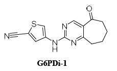 4-((5-Oxo-6,7,8,9-tetrahydro-5H-cyclohepta[d]pyrimidin-2-yl)amino)thiophene-2-carbonitrile