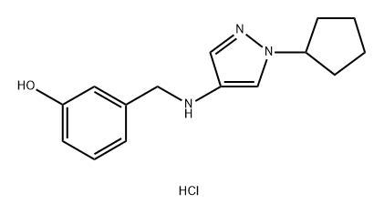 3-{[(1-cyclopentyl-1H-pyrazol-4-yl)amino]methyl}phenol