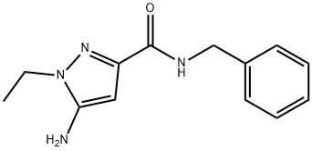 1H-Pyrazole-3-carboxamide, 5-amino-1-ethyl-N-(phenylmethyl)-