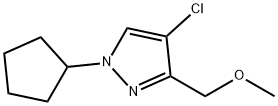 1H-Pyrazole, 4-chloro-1-cyclopentyl-3-(methoxymethyl)-