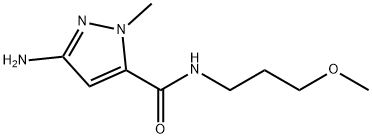 1H-Pyrazole-5-carboxamide, 3-amino-N-(3-methoxypropyl)-1-methyl-