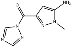 Methanone, (5-amino-1-methyl-1H-pyrazol-3-yl)-1H-1,2,4-triazol-1-yl-