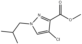 1H-Pyrazole-3-carboxylic acid, 4-chloro-1-(2-methylpropyl)-, methyl ester