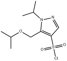 1H-Pyrazole-4-sulfonyl chloride, 5-[(1-methylethoxy)methyl]-1-(1-methylethyl)-