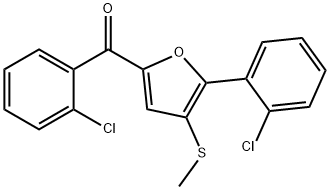 2-邻氯苯基-5-邻氯苯甲酰基-3-甲硫基呋喃