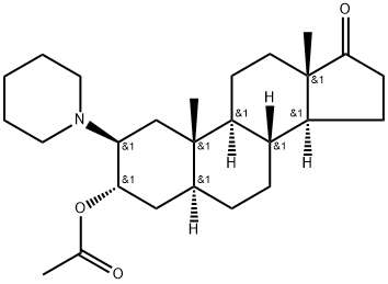 5α-Androstan-17-one, 3α-hydroxy-2β-piperidino-, acetate (ester) (8CI)