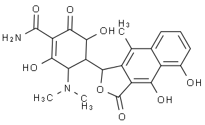 4-(1,3-Dihydro-4,5-dihydroxy-9-Methyl-3-oxonaphtho[2,3-c]furan-1-yl)-3-(diMethylaMino)-2,5-dihydroxy-6-oxo-1-cyclohexene-1-carboxaMide