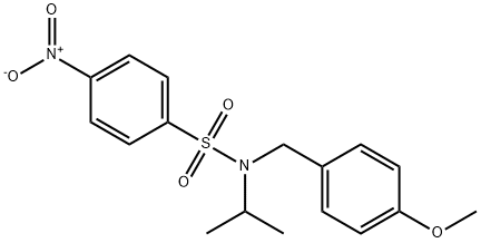 N-[(4-methoxyphenyl)methyl]-4-nitro-N-(propan-2-yl)benzene-1-sulfonamide
