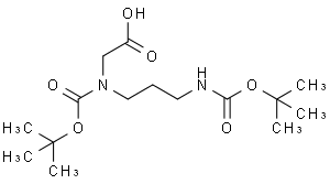 N-(叔丁氧羰基)-N-[3-(Boc-氨基)丙基]甘氨酸