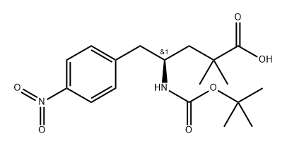 (S)-4-((tert-butoxycarbonyl)amino)-2,2-dimethyl-5-(4-nitrophenyl)pentanoic acid