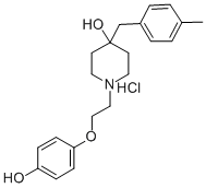 1-[2-(4-HYDROXYPHENOXY)ETHYL]-4-[(4-METHYLPHENYL)METHYL]-4-PIPERIDINOL MONOHYDROCHLORIDE